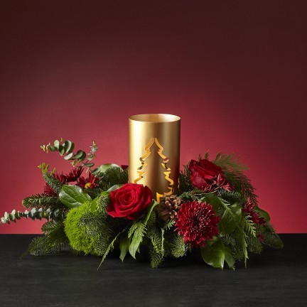 The FTD Through The Woods Centerpiece from Richardson's Flowers in Medford, NJ